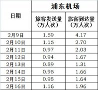 伊朗空運-浦東機(jī)場客流連續(xù)4天回升 16日進(jìn)港旅客1.96萬人次（附圖）